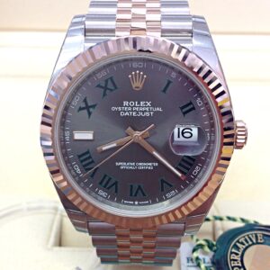 Rolex replica Datejust 41 126331 Bi-Colour Wimbledon Dial rose gold