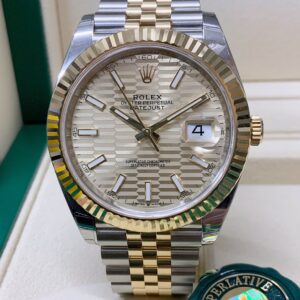Rolex replica Datejust 41mm 126333 Bi-Colour fluted motif dial