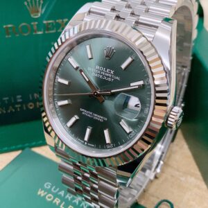 Alternative view of Rolex replica datejust 126334 mint green dial jubilèè