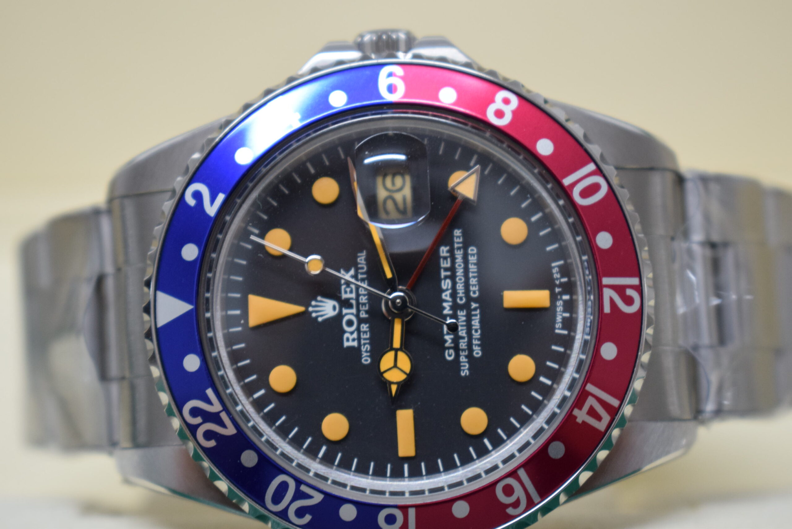 rolex replica GMT master II 1675 vintage oyster pepsi orologio replica - immagine 11