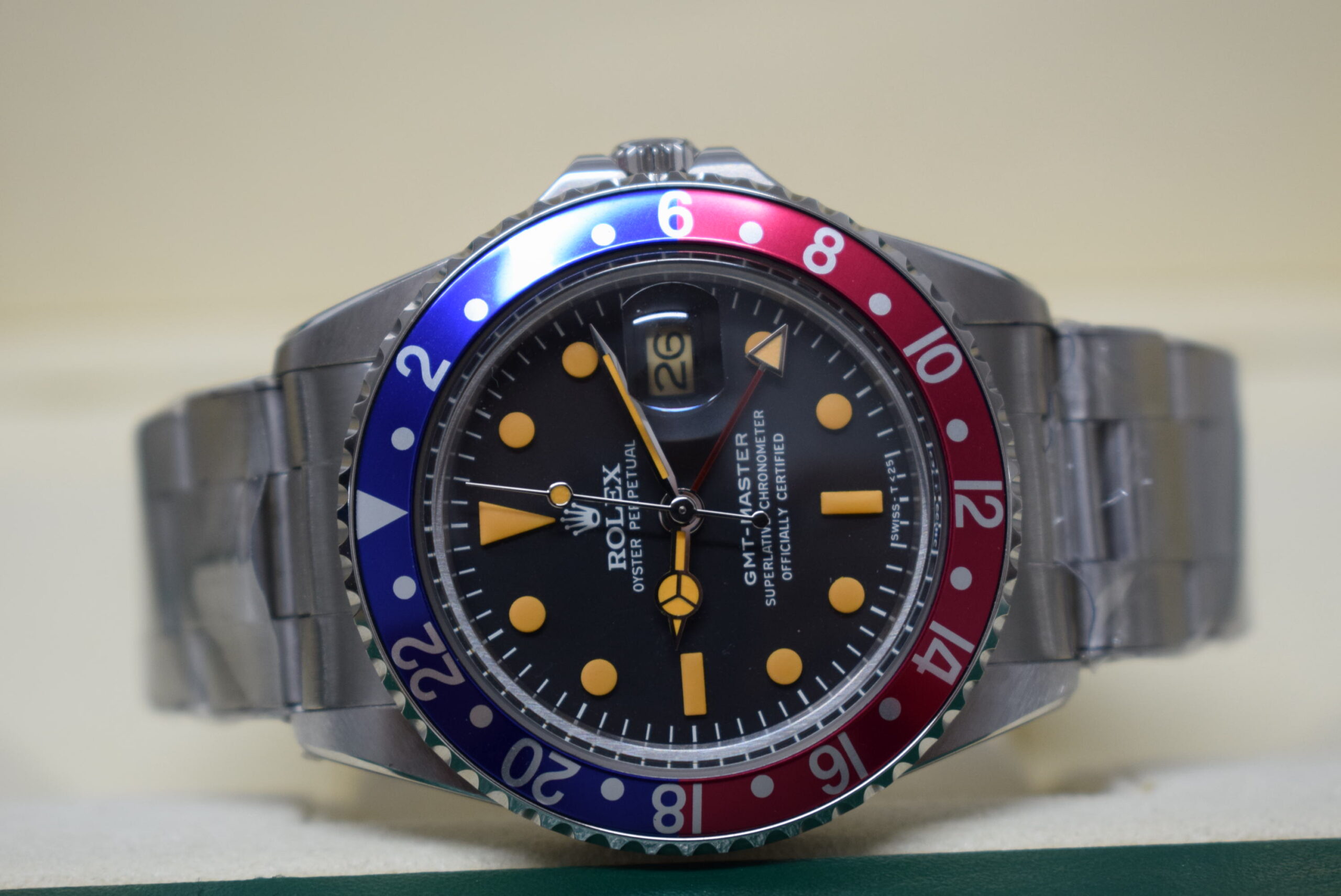 rolex replica GMT master II 1675 vintage oyster pepsi orologio replica - immagine 3
