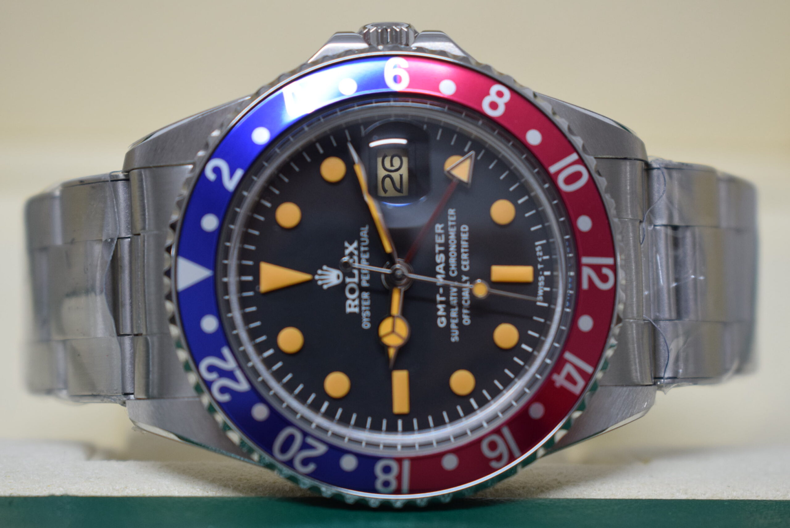 rolex replica GMT master II 1675 vintage oyster pepsi orologio replica - immagine 7