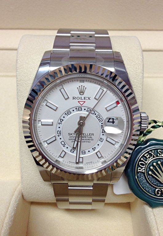 Rolex replica Sky-Dweller 326934 Stainless Steel white dial - immagine 7
