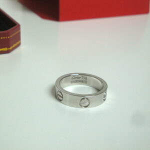 Cartier replica gioielli anello love white gold