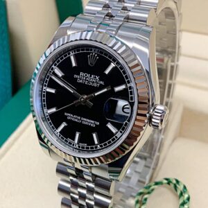 Alternative view of Rolex replica lady Datejust 31 178274 Black Dial