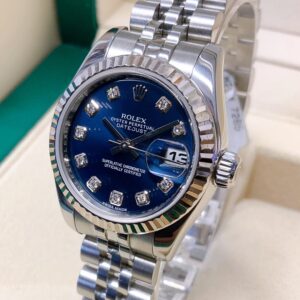 Alternative view of Rolex replica Datejust Lady 179174 26mm Blue Diamond Dial