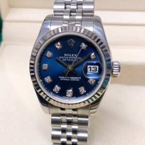 Rolex replica Datejust Lady 179174 26mm Blue Diamond Dial