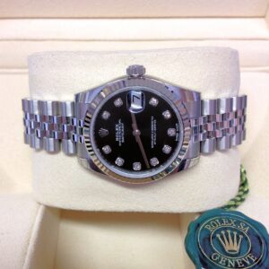 Alternative view of Rolex replica lady Datejust Lady 31mm 178274 black diamond