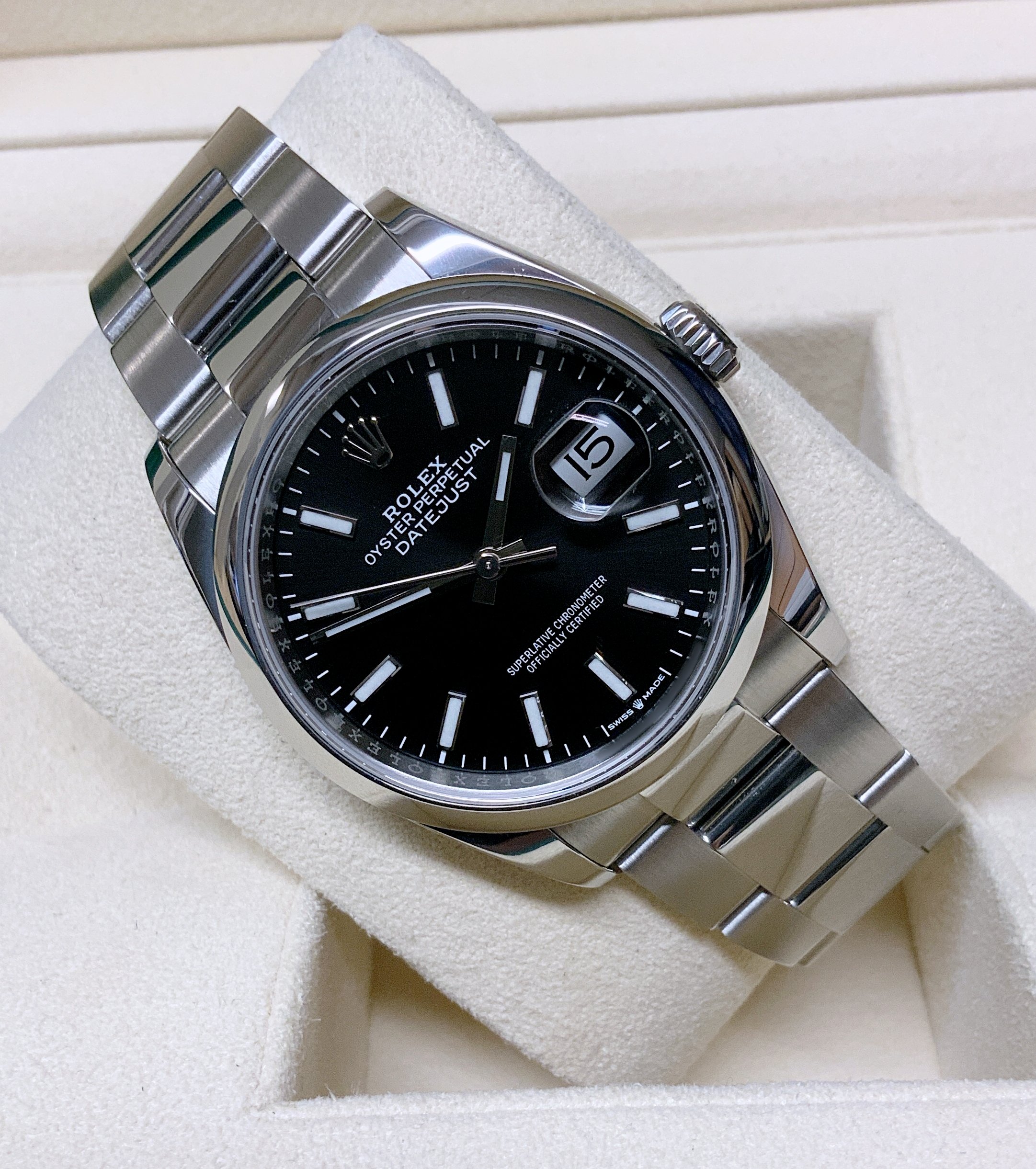 Rolex replica Datejust oyster 36mm 126200 black dial - immagine 5