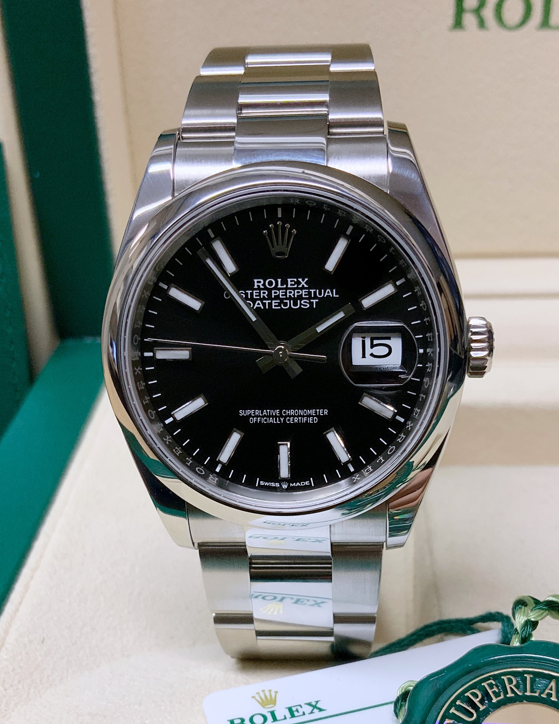 Rolex replica Datejust oyster 36mm 126200 black dial