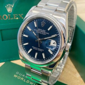 Alternative view of Rolex replica Datejust oyster 36mm 126200 blue dial
