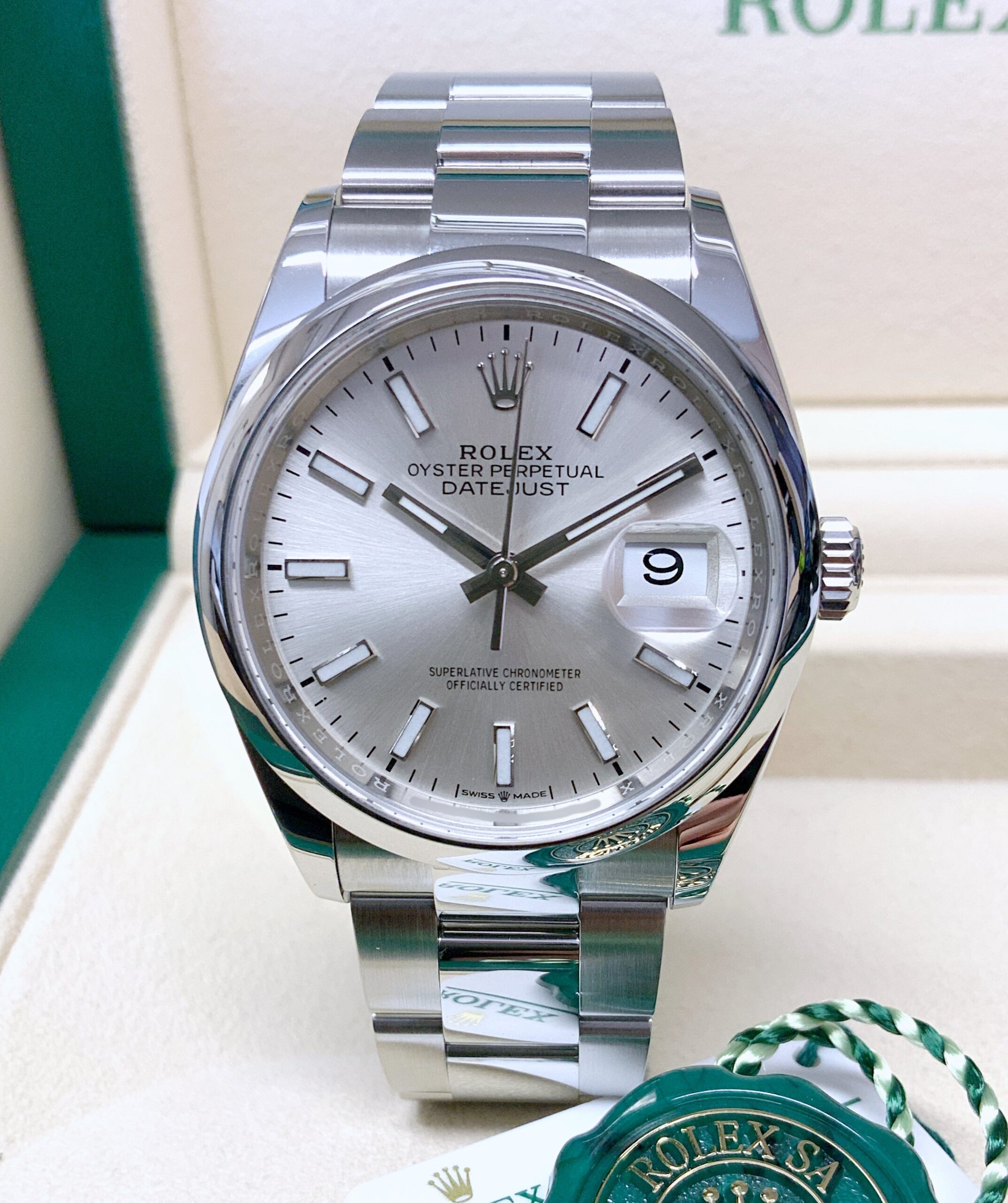 Rolex replica Datejust oyster 36mm 126200 silver dial