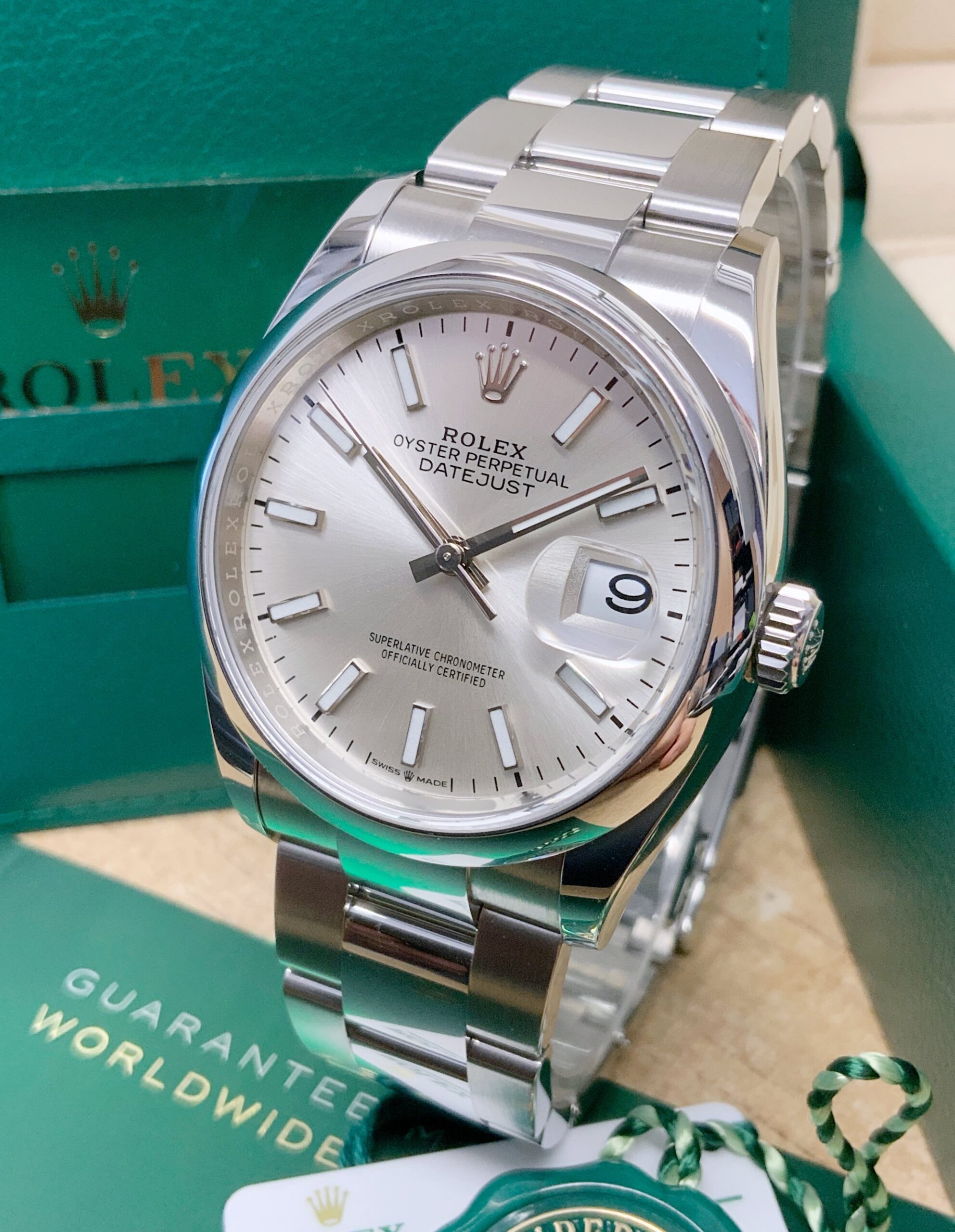 Rolex replica Datejust oyster 36mm 126200 silver dial - immagine 7