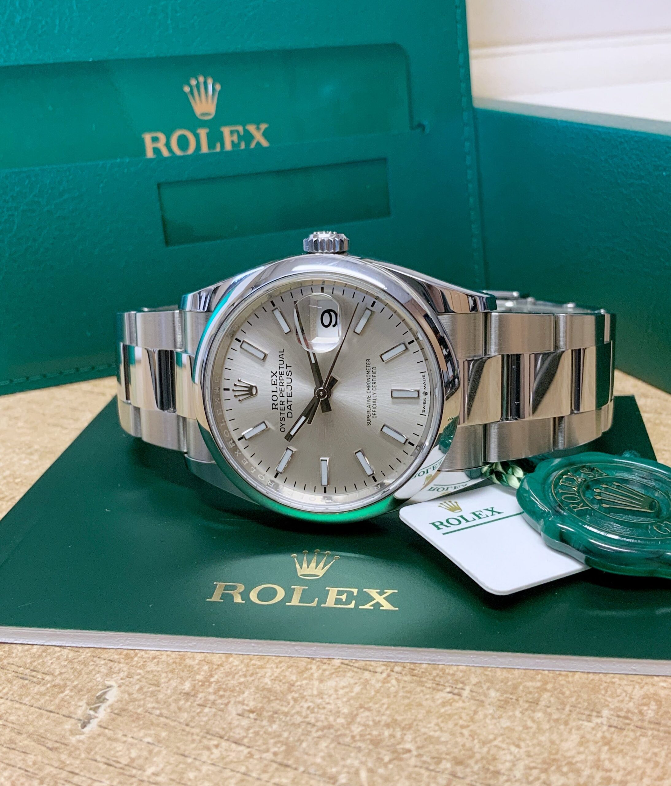 Rolex replica Datejust oyster 36mm 126200 silver dial - immagine 8