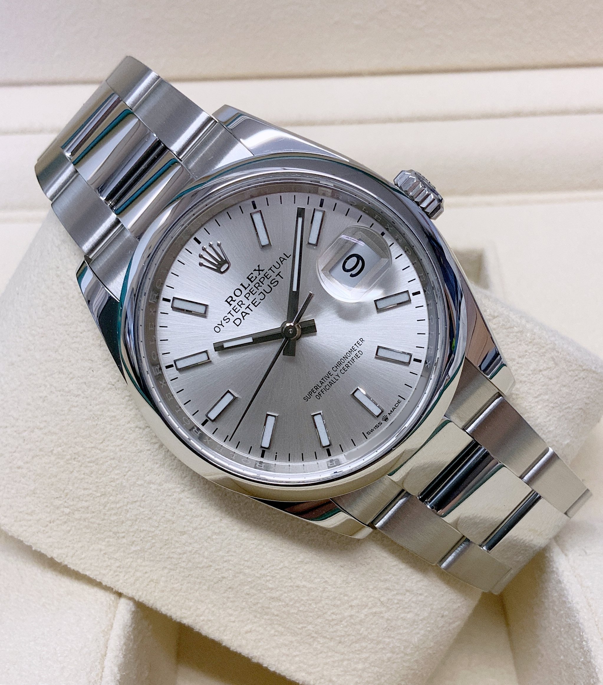 Rolex replica Datejust oyster 36mm 126200 silver dial - immagine 9