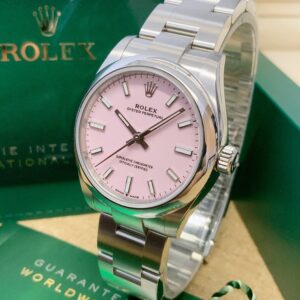 Alternative view of Rolex replica Oyster Perpetual lady 31mm ref. 277200 Candy Pink dial