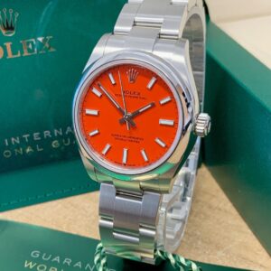 Alternative view of Rolex replica Oyster Perpetual lady 31mm ref. 277200 Coral dial
