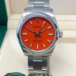 Rolex replica Oyster Perpetual lady 31mm ref. 277200 Coral dial