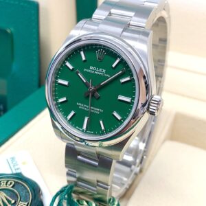 Alternative view of Rolex replica Oyster Perpetual lady 31mm ref. 277200 Green dial