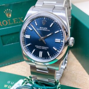 Alternative view of Rolex replica Oyster Perpetual 36 124300 Bright Blue