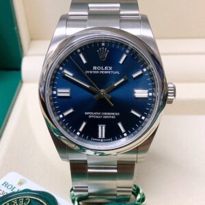 Rolex replica Oyster Perpetual 36 124300 Bright Blue