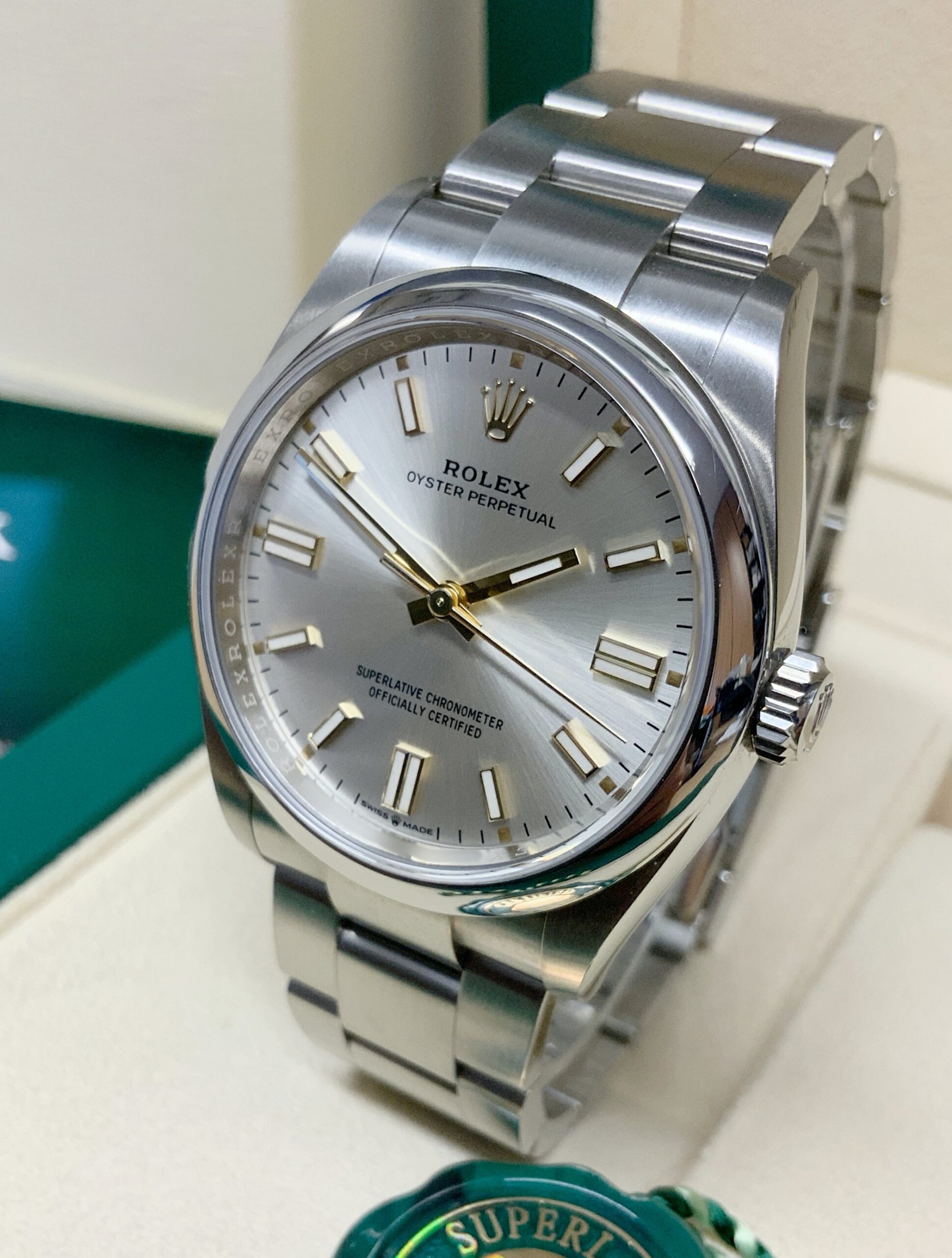 Rolex replica Oyster Perpetual 36 124300 silver - immagine 2