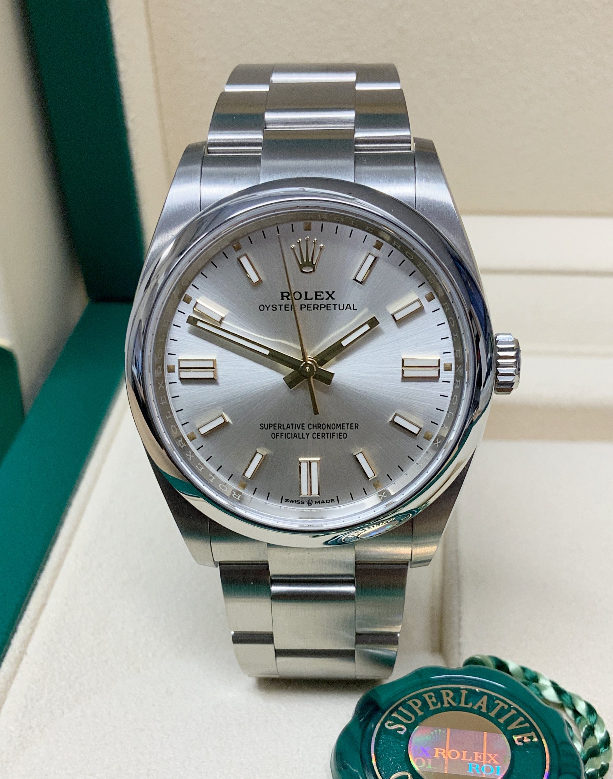 Rolex replica Oyster Perpetual 36 124300 silver
