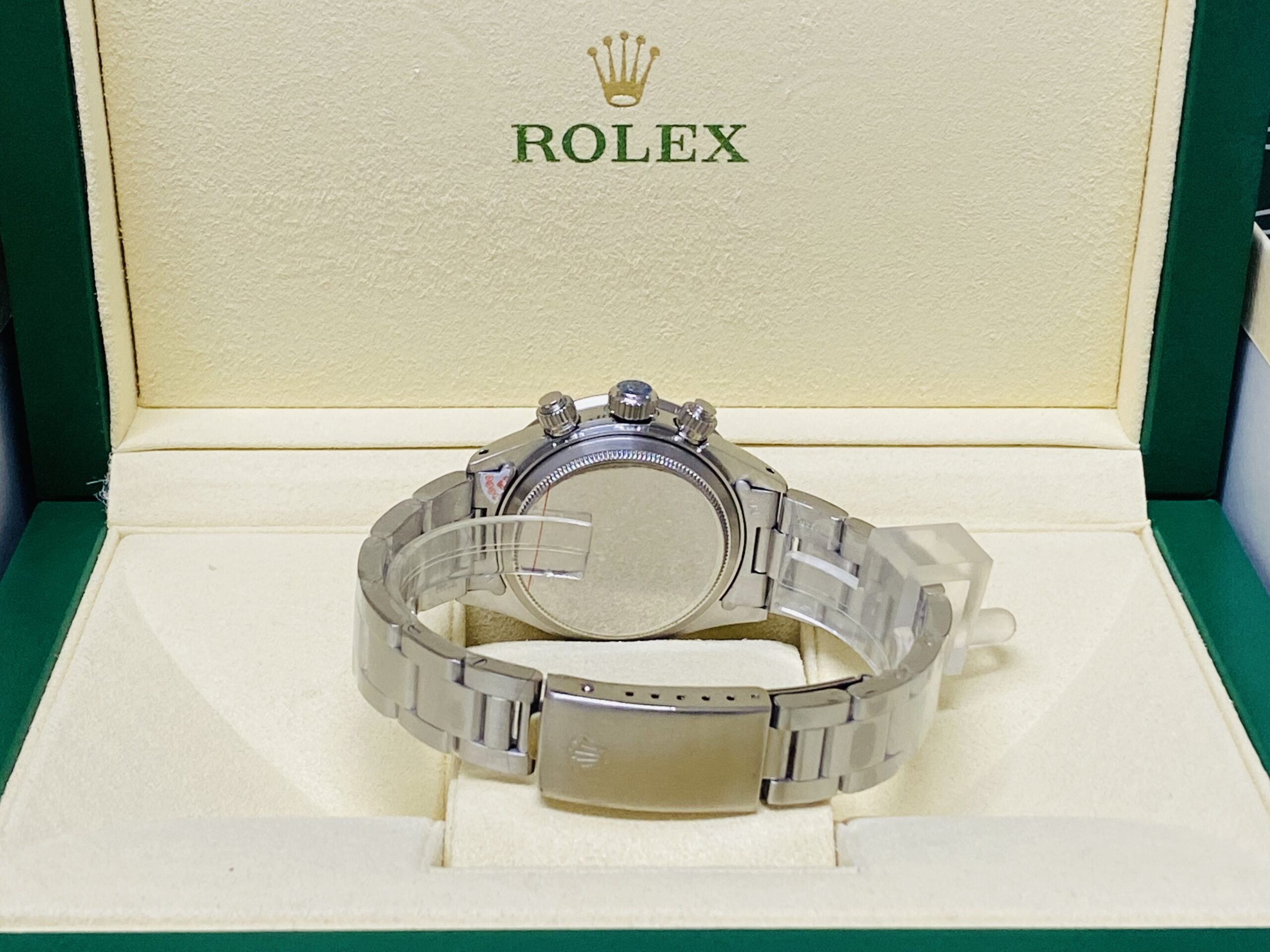 Rolex vintage replica daytona paul newman 6245 white sigma dial - immagine 5