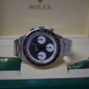 Alternative view of Rolex replica daytona paul newman 6240 acciaio black dial vintage