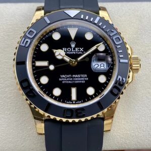 Rolex replica yacht master I 42 226658 yellow gold oysterflex