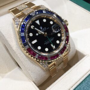 Rolex replica GMT Master II 116758SARU yellow gold