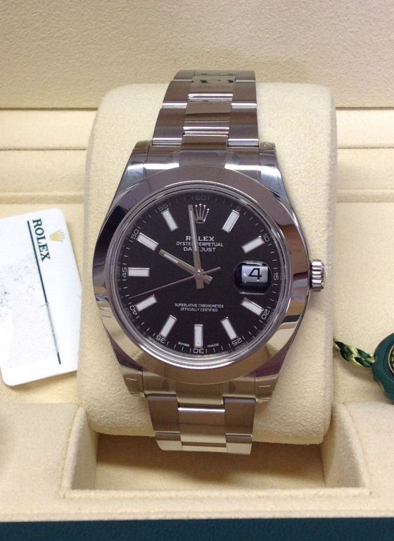 Rolex replica Datejust 41 116300 Black Dial oyster