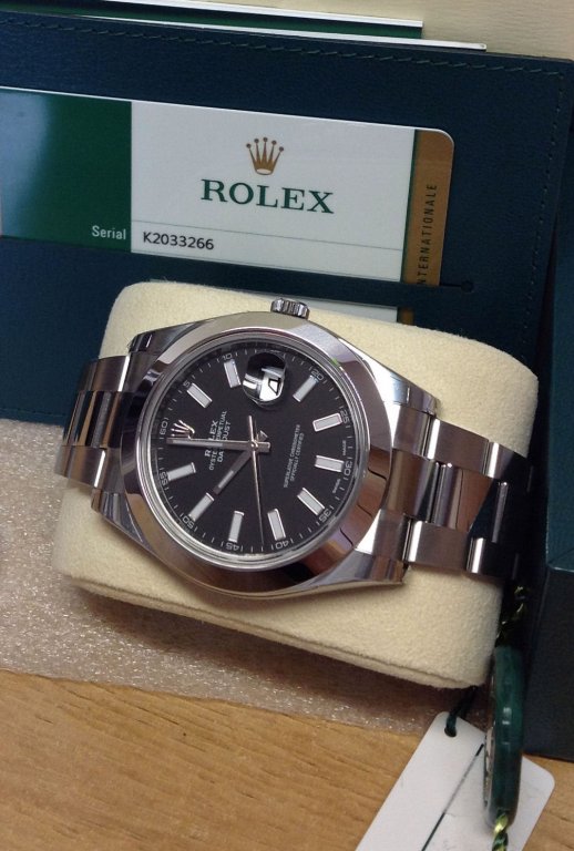 Rolex replica Datejust 41 116300 Black Dial oyster - immagine 5