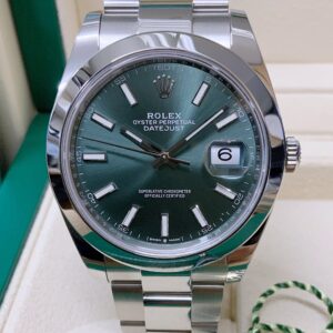 Rolex replica Datejust 41 126300 Mint green Dial oyster