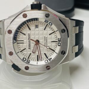 Audemars Piguet replica Royal Oak Offshore Diver 15710ST white dial