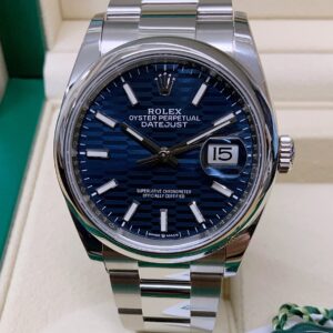 Rolex replica Datejust 36mm 126200 Blue Fluted Motif Dial