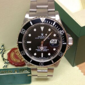 Rolex replica submariner 16610 black dial acciaio
