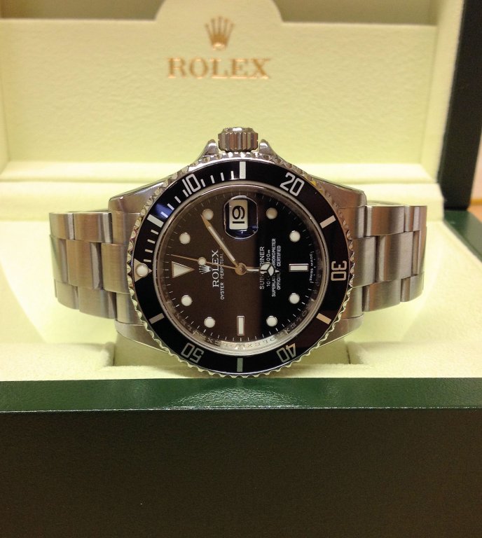 Rolex replica submariner 16610 black dial acciaio - immagine 3