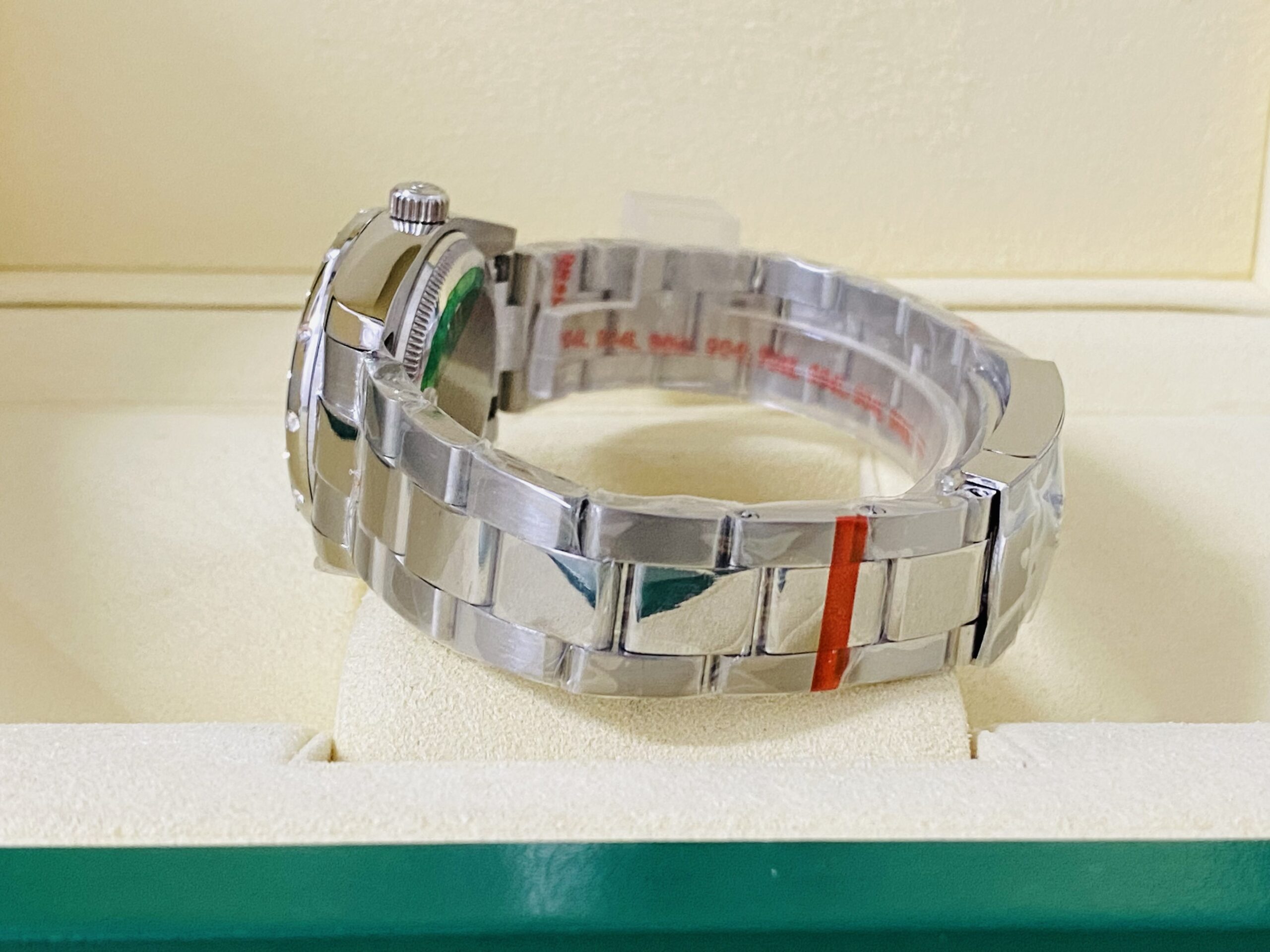 Rolex replica lady Datejust 31mm white gold blue dial - immagine 4