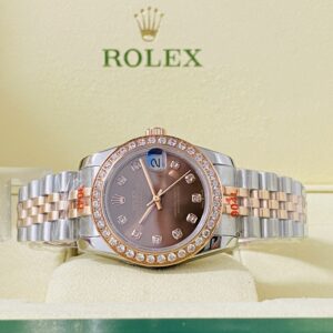 Rolex replica lady Datejust 31mm acciaio rose gold rbr bezel