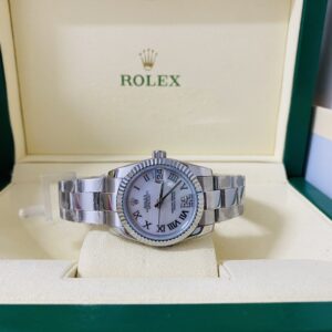 Alternative view of Rolex replica lady Datejust 31mm stainless stell mop dial
