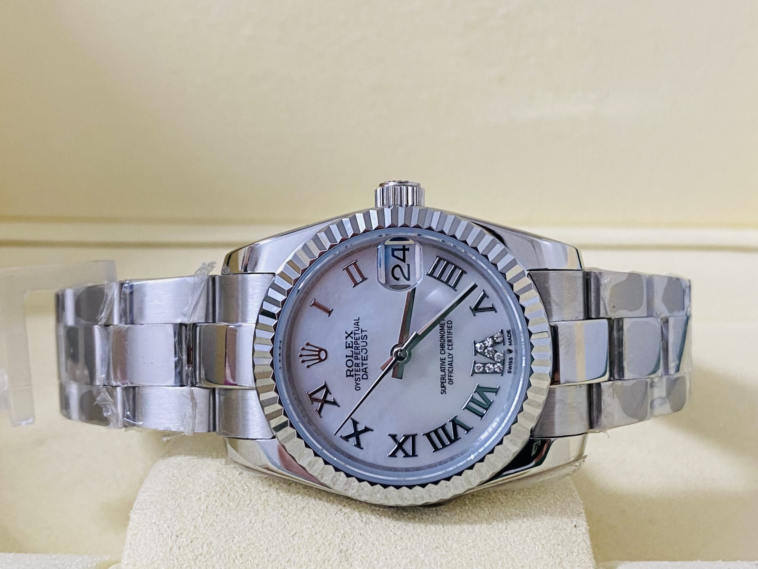 Rolex replica lady Datejust 31mm stainless stell mop dial