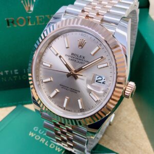 Alternative view of Rolex replica Datejust 41mm 126331 Bi-Colour sundust dial