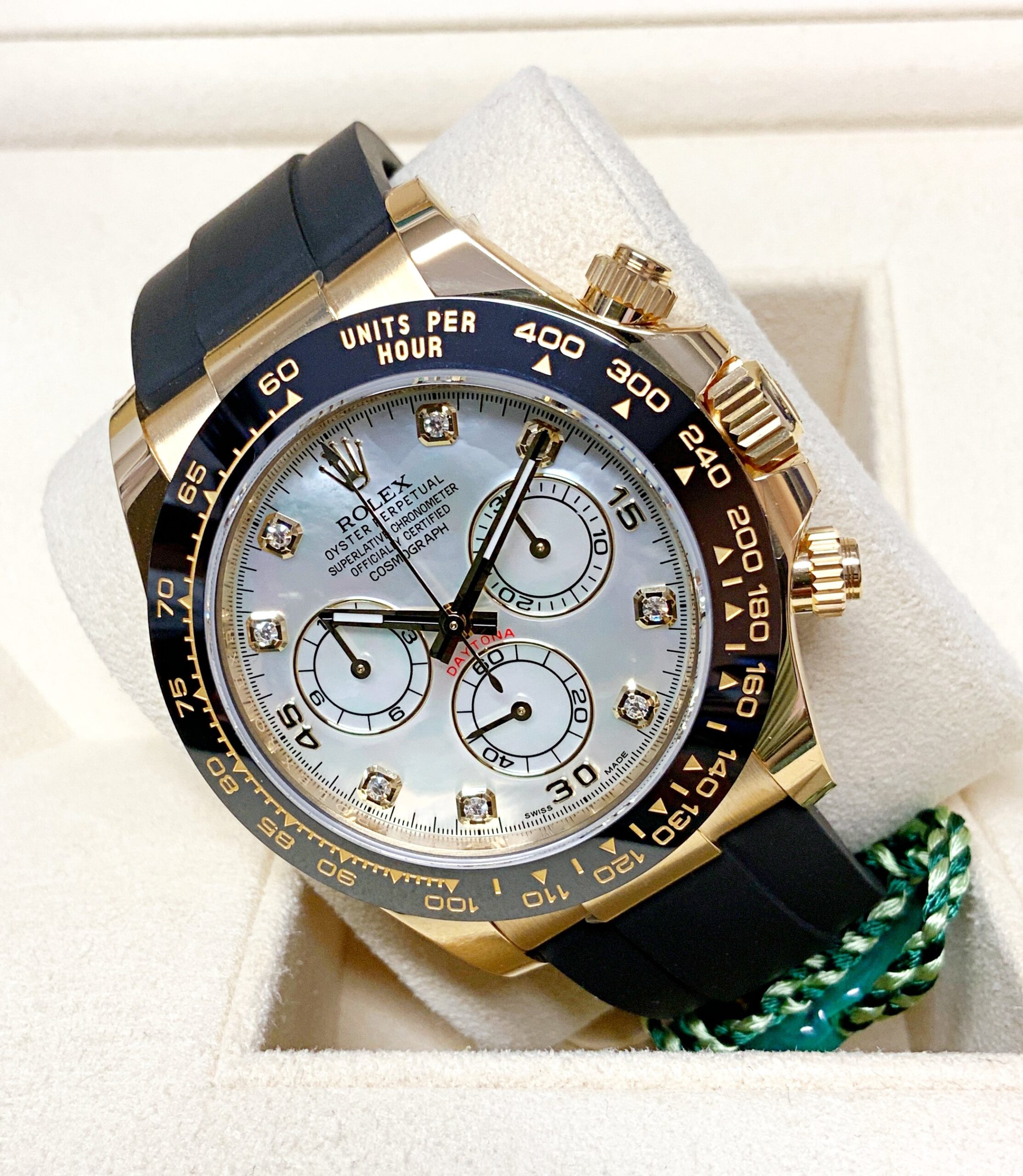 Rolex replica daytona 116518LN MOP DIAL 4130 clone movement - immagine 6