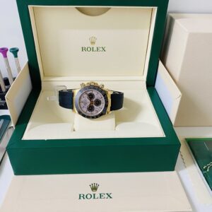 Alternative view of Rolex replica daytona 116518LN meteorite dial 4130 clone movement