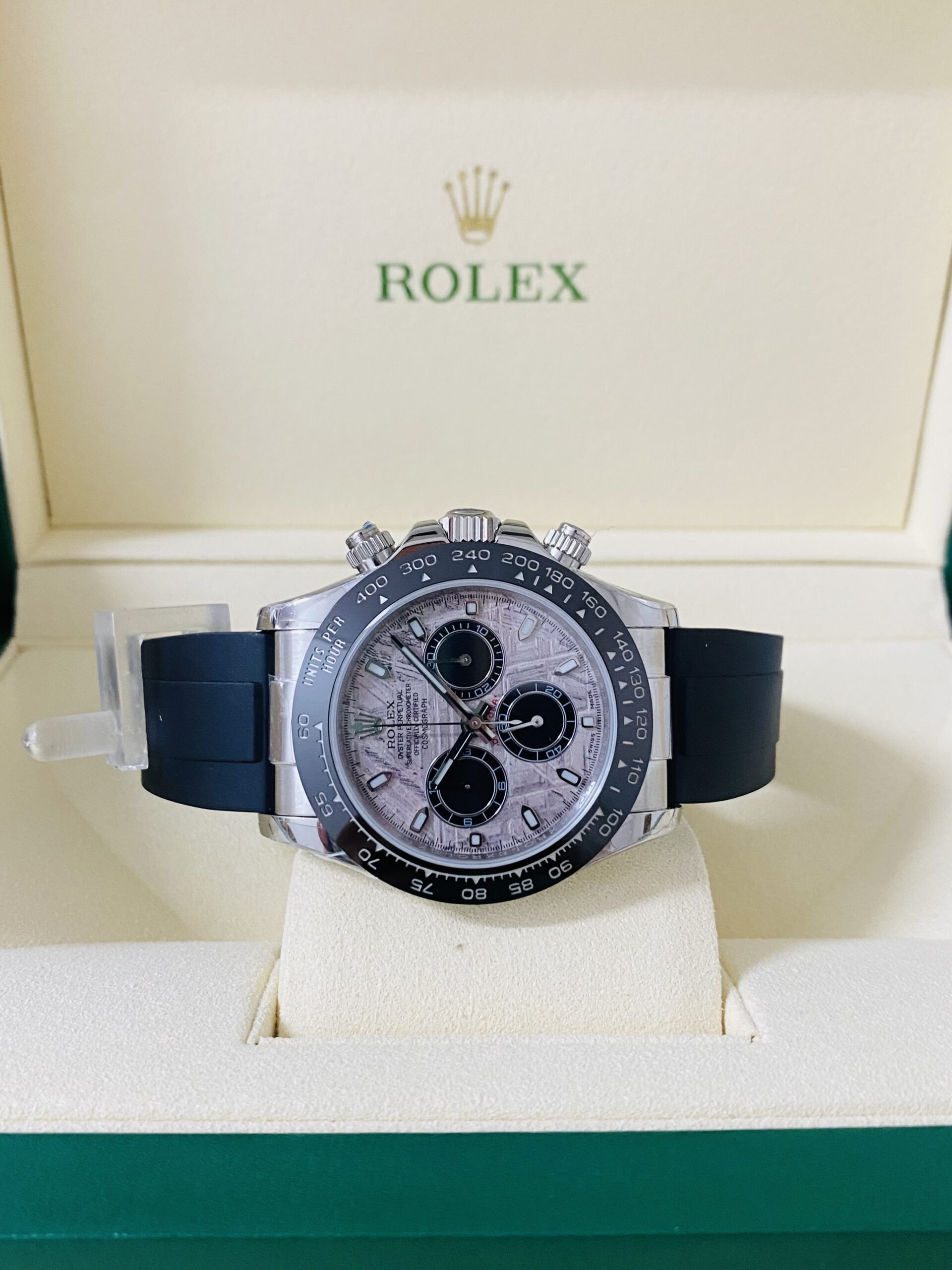 Rolex replica daytona 116519LN meteorite dial 4130 clone movement - immagine 2