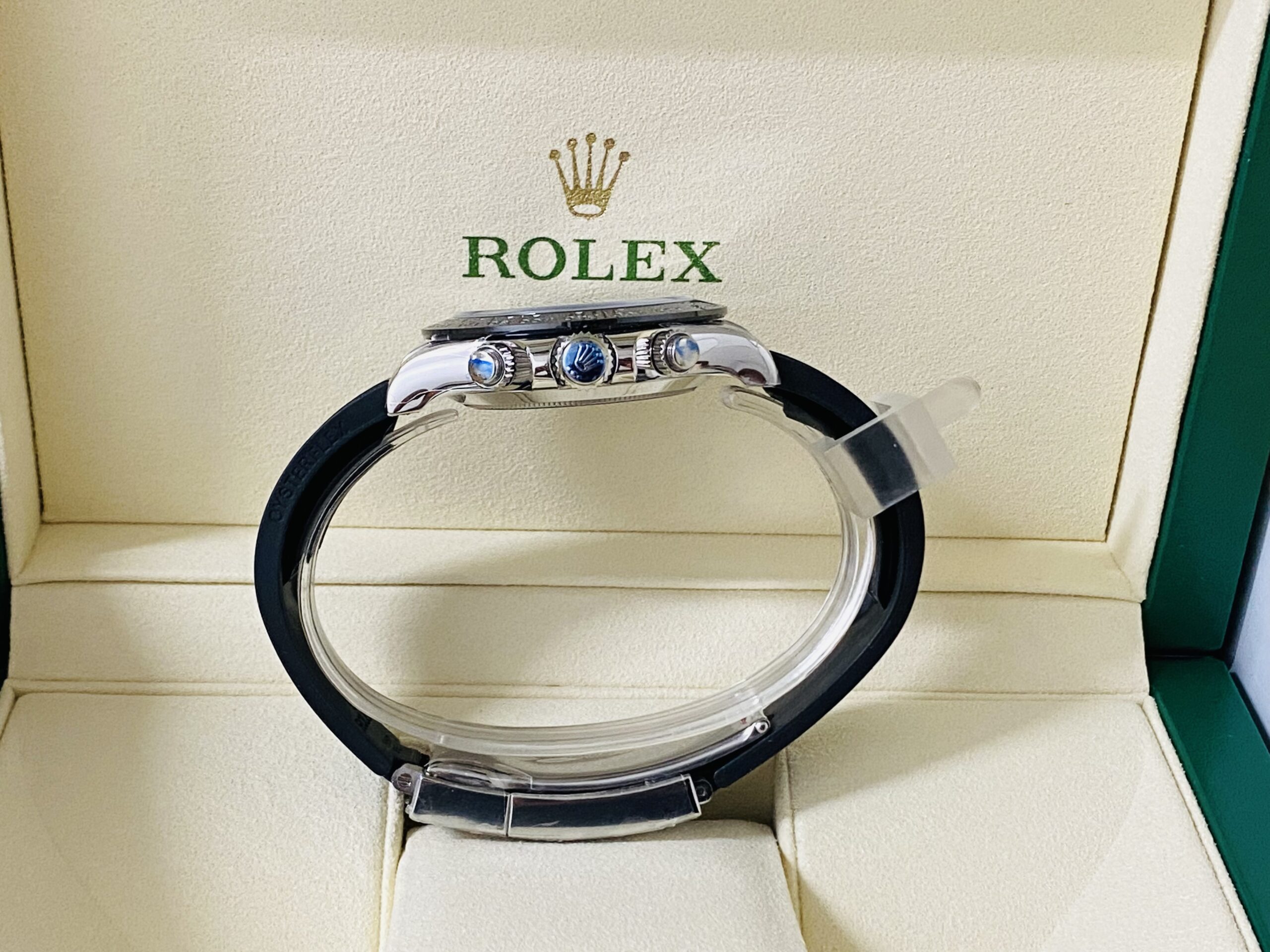 Rolex replica daytona 116519LN meteorite dial 4130 clone movement - immagine 7