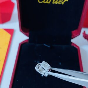 Cartier orecchini love oro bianco replica gioielli