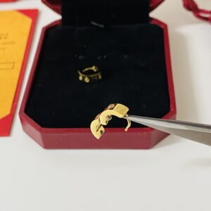 Cartier orecchini love oro giallo replica gioielli