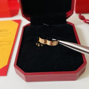 Cartier orecchini love oro rosa replica gioielli